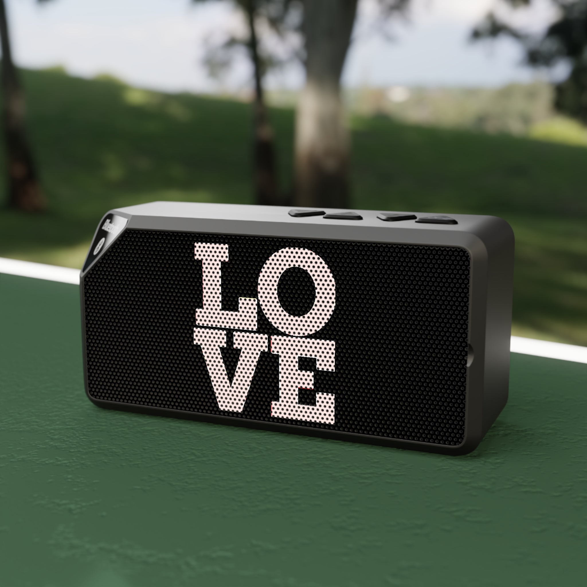 Love-Themed Bluetooth Speaker for Music Lovers, Portable Sound System, Unique Gift, Modern Decor, Music Festival Essential