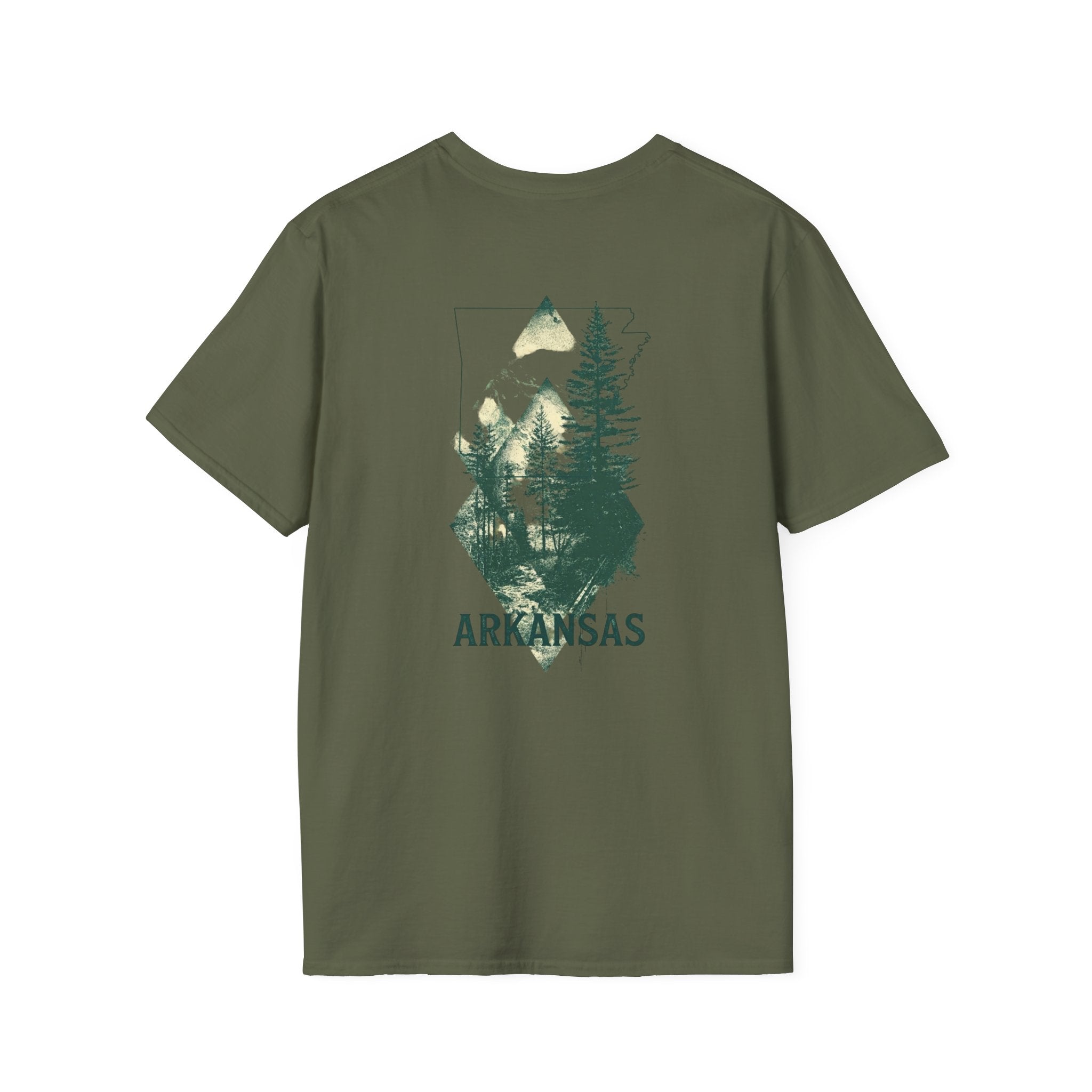 Arkansas Mountain Forest T-Shirt — Vintage Nature State Tee