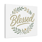 Blessed Wreath Matte Canvas Wall Art (Stretched 1.25")