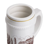 Vintage Ceramic Beer Stein – Rustic Farm Design