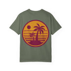 Sunset Palm Tree Unisex T-Shirt | Soft Beach Vibes | Perfect for Summer, Vacations, Gifts, Beach Days, Relaxation