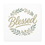 Blessed Wreath Matte Canvas Wall Art (Stretched 1.25")