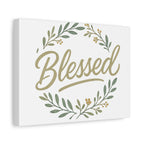 Blessed Wreath Matte Canvas Wall Art (Stretched 1.25")