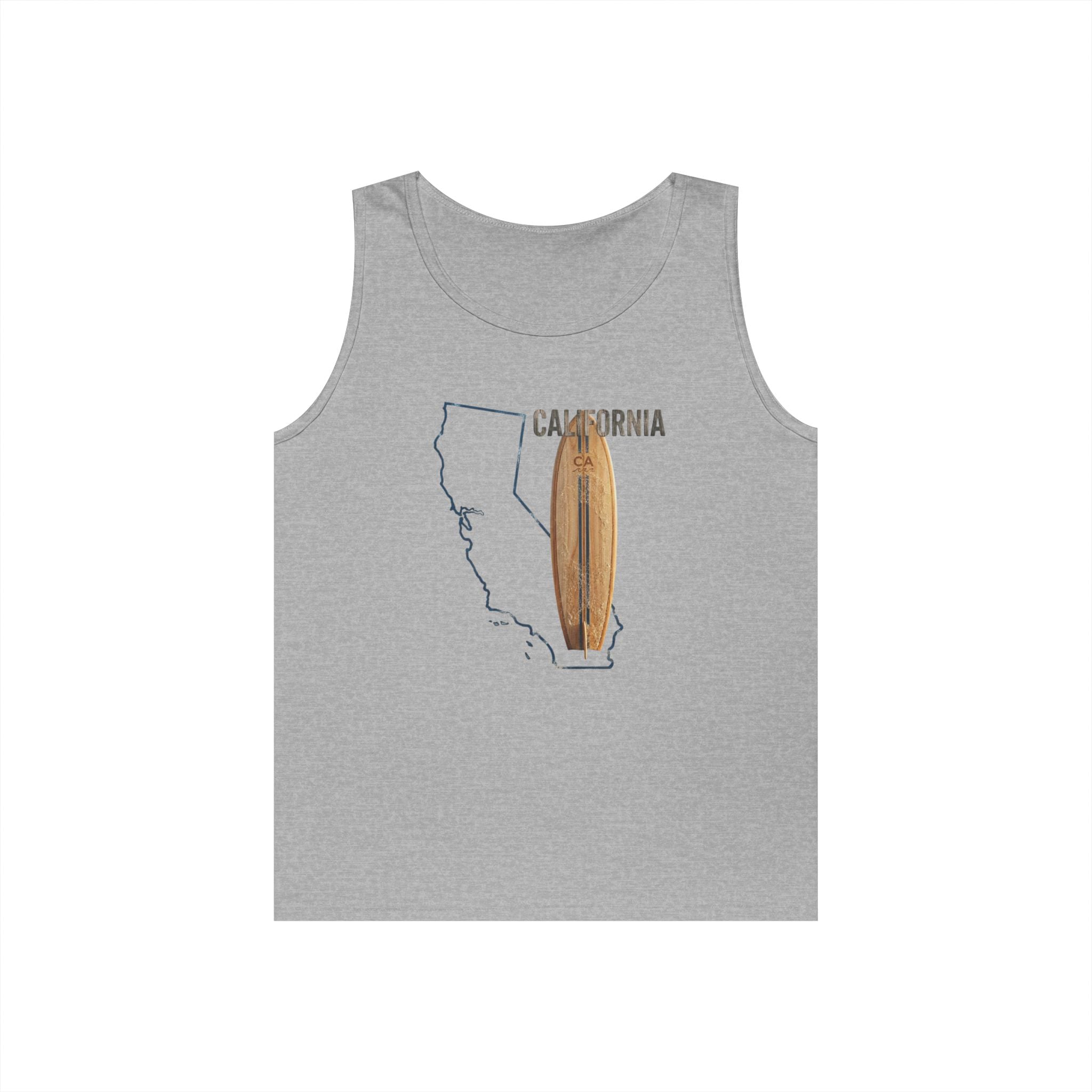 California Men's Coastal Cotton Tank Top – Lightweight, Breathable, Classic Fit Summer Essential