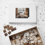 Cozy Winter Scene Puzzle (110, 252, 520, 1014-piece) - Perfect Gift for Family Game Night