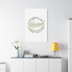 Blessed Wreath Matte Canvas Wall Art (Stretched 1.25")