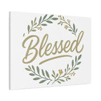 Blessed Wreath Matte Canvas Wall Art (Stretched 1.25")