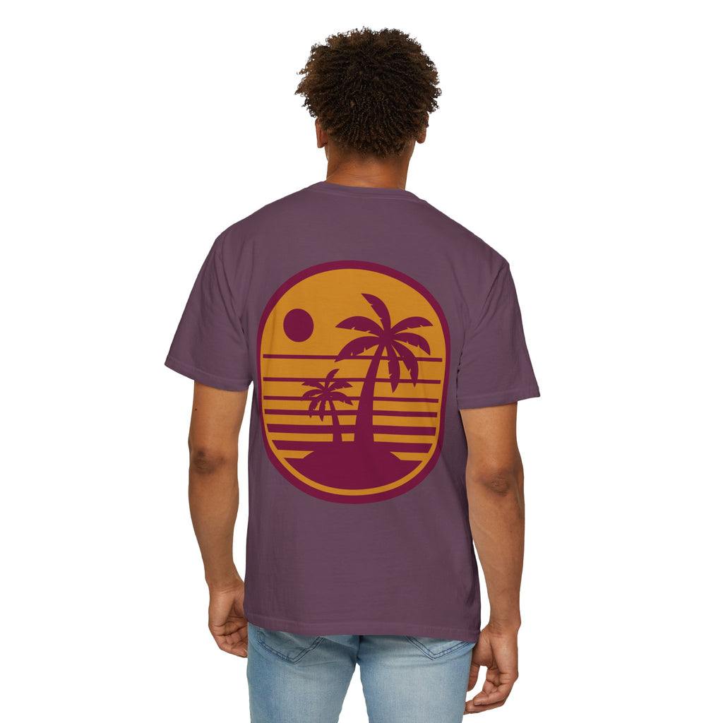 Sunset Palm Tree Unisex T-Shirt | Soft Beach Vibes | Perfect for Summer, Vacations, Gifts, Beach Days, Relaxation