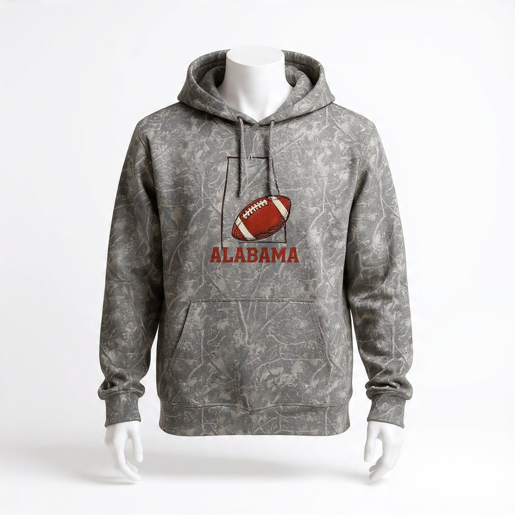 Premium Alabama Camo Hoodie | Game Day Football Sweatshirt | Heavyweight Fleece Pullover