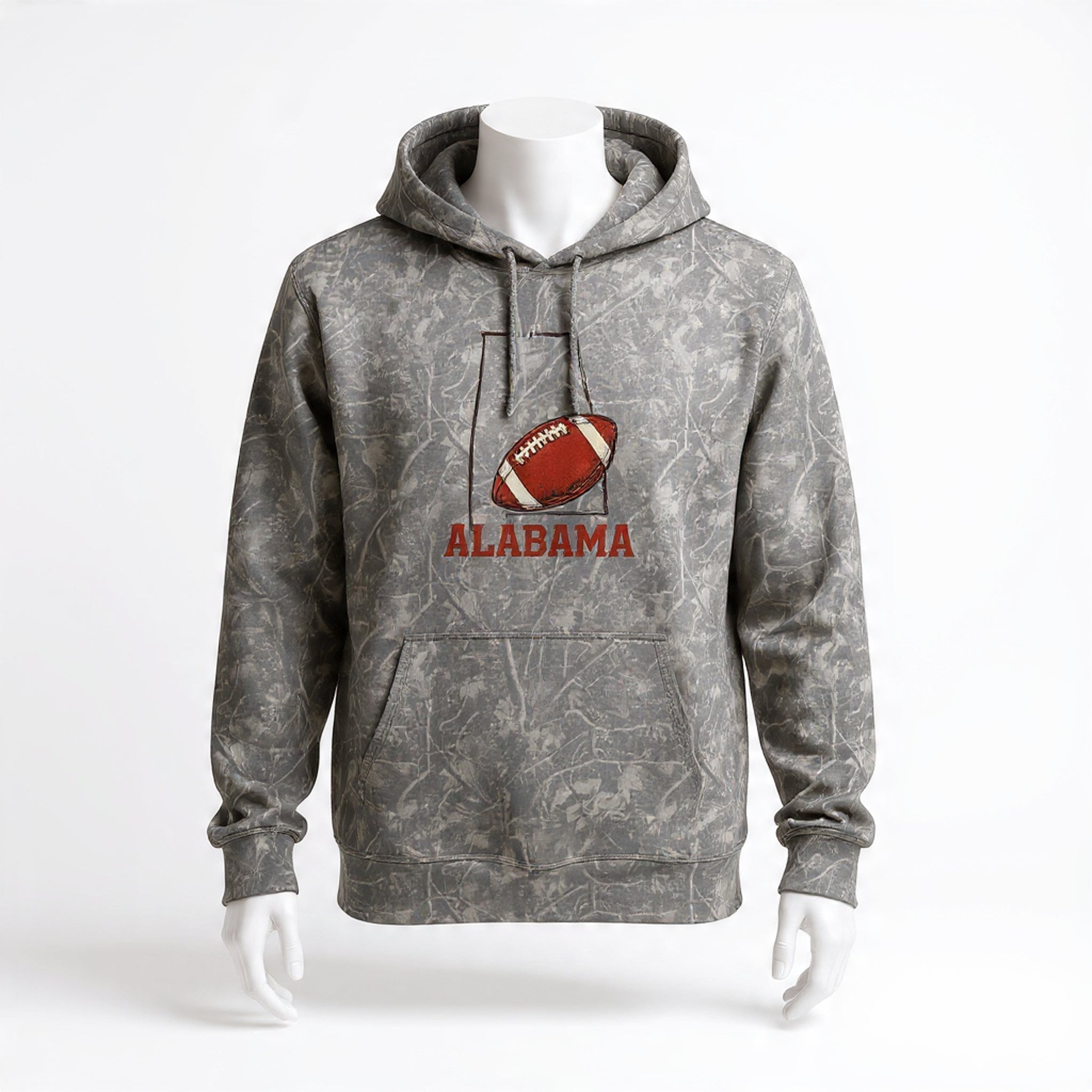 Premium Alabama Camo Hoodie | Game Day Football Sweatshirt | Heavyweight Fleece Pullover